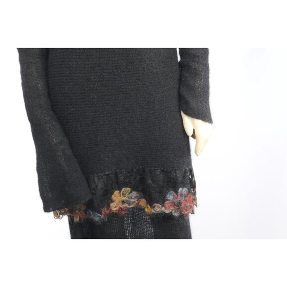 Vintage Marie Louise Angora Sheer Sweater Maxi Skirt Set Avant Garde Size 44 - Picture 11 of 16